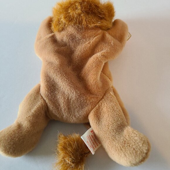 TY BEANIE BABY "ROARY"THE LION -1996 PVC PELLETS MINT WITH TAG RETIRED VTG - Picture 8 of 12